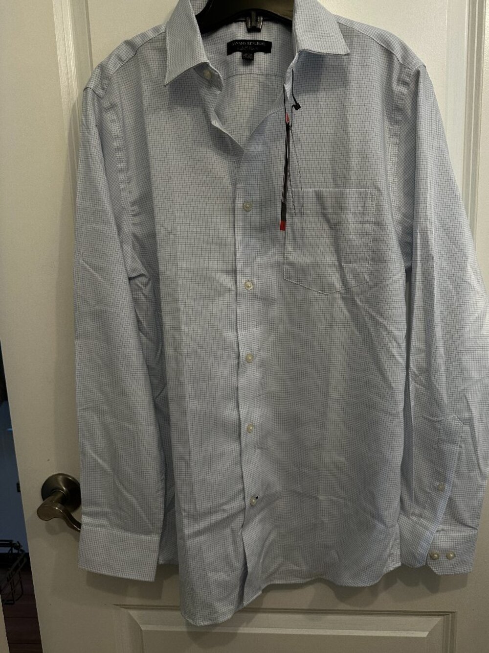 Men's Banana Republic Wrinkle-Resistant Slim Fit Dress Shirt Size M NWT